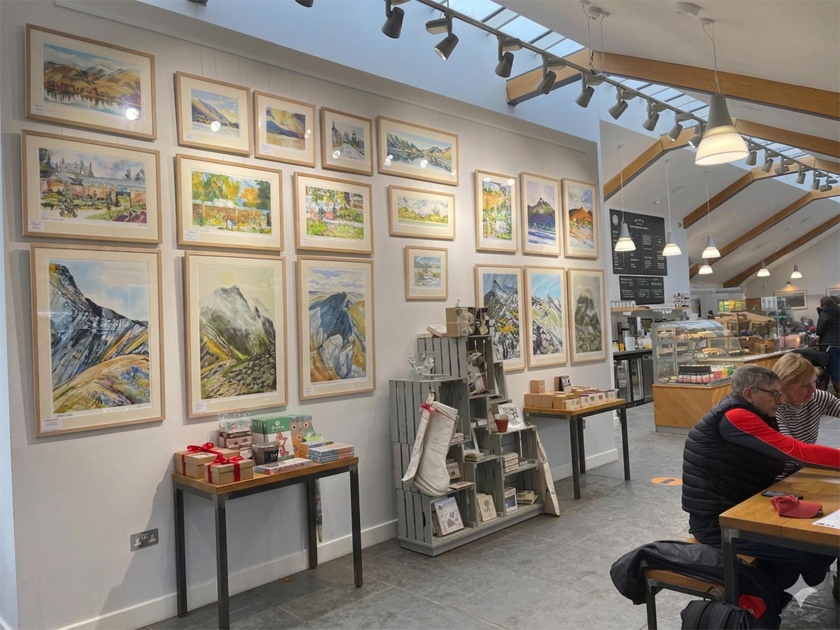 lingholm estate shop with Rob Miller framed prints on the walls